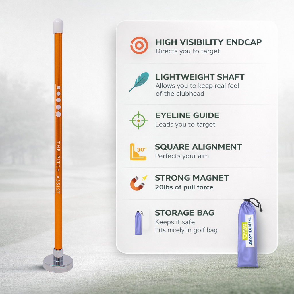 The Pitch Assist Golf Magnetic Alignment Rods